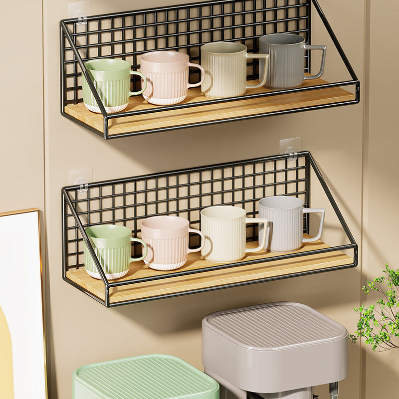 Wandmontierter Küchen-Organizer-Regal