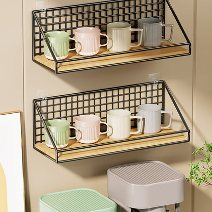 Wandmontierter Küchen-Organizer-Regal