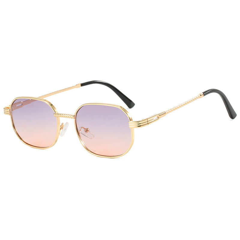 Damen modische Sonnenbrille mit geometrischem Rahmen und Farbverlauf Gläsern Brehn