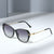 Damen modische Cat-Eye Sonnenbrille mit elegantem Metallrahmen Brehn