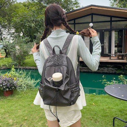 Stilvolle gepunktete Drawstring-Rucksack Brehn