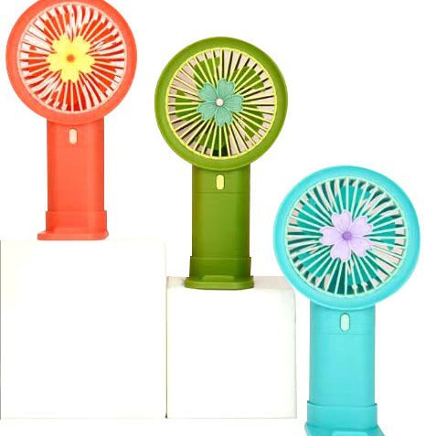 Unisex Tragbarer Mini-Handventilator mit attraktivem Blumenmuster Brehn