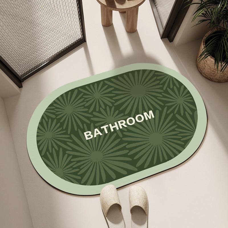 Dekorativer Floral Badezimmermatte Brehn