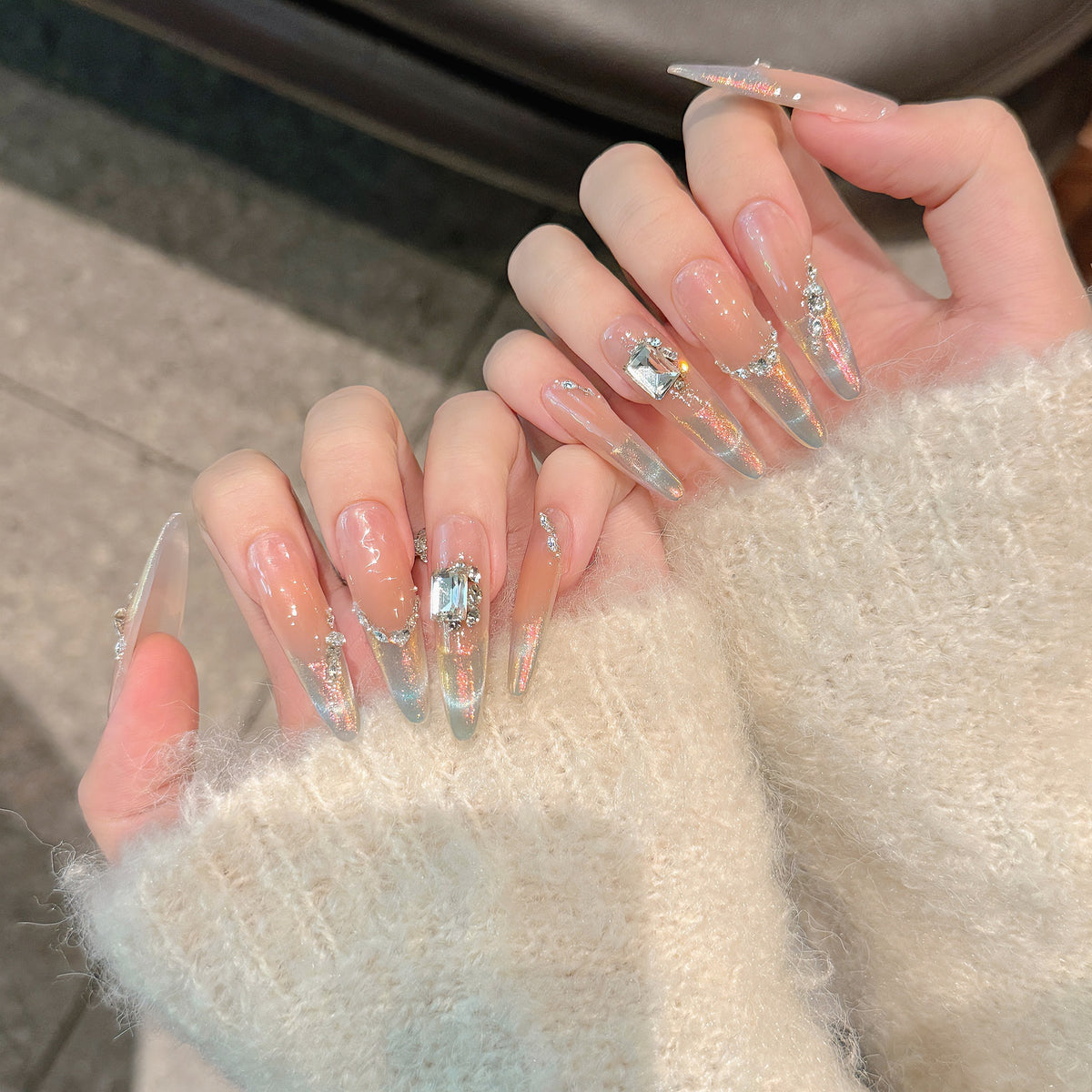 Künstlerisches Stiletto-Nagelset