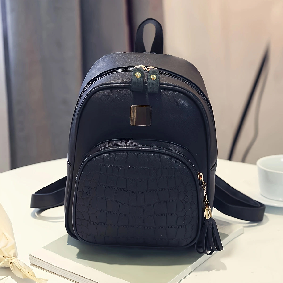 Modischer Rucksack mit Strukturiertem Material Brehn