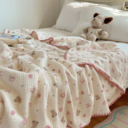 Weiche Musselin Babydecke