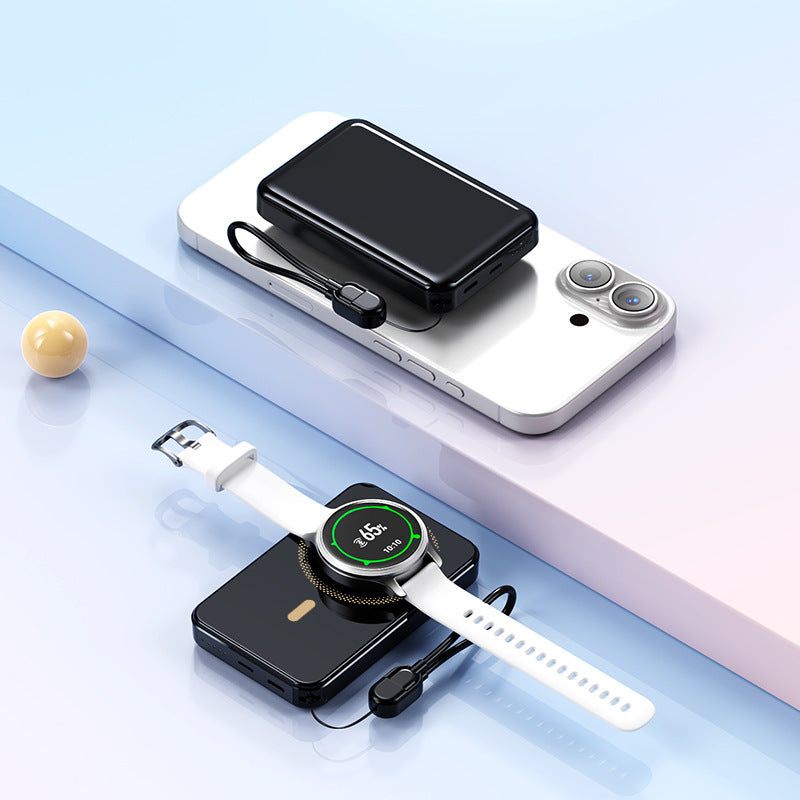 Kompakte Powerbank mit Integrierter Induktionsladefunktion Brehn