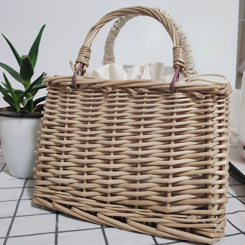 Damen Handtasche mit Perlenkette Brehn