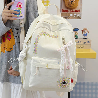 Blumenverzierte Alltag-Rucksack Brehn