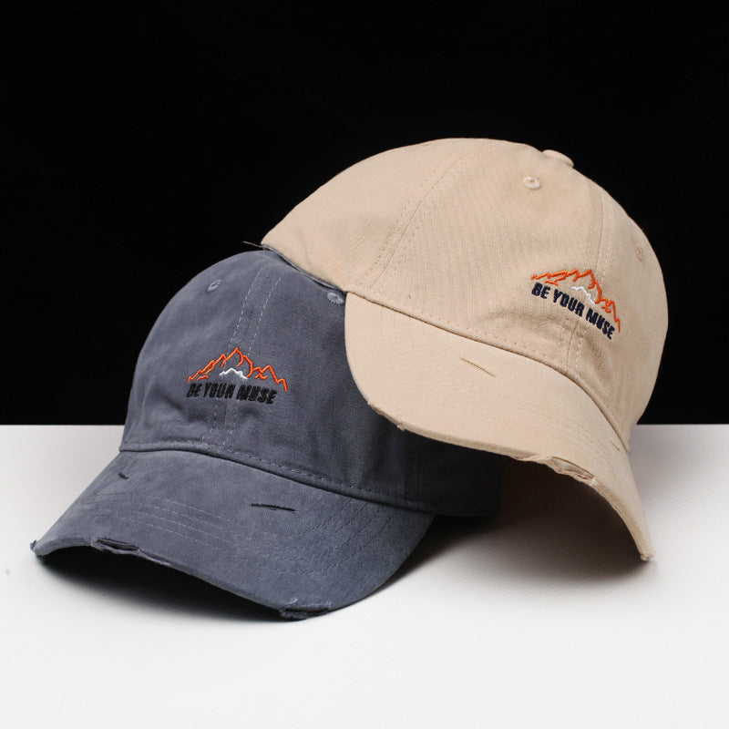 Damen Vintage Baumwoll Bestickte Baseballmütze Brehn
