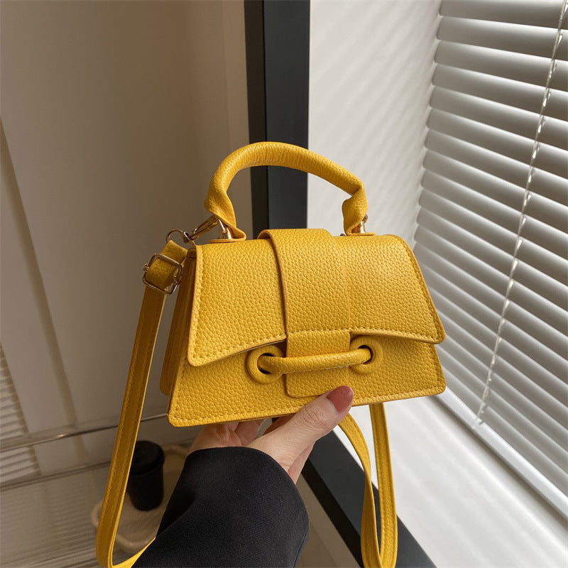 WoLuxurious Texturierte Leder Schultertasche Brehn