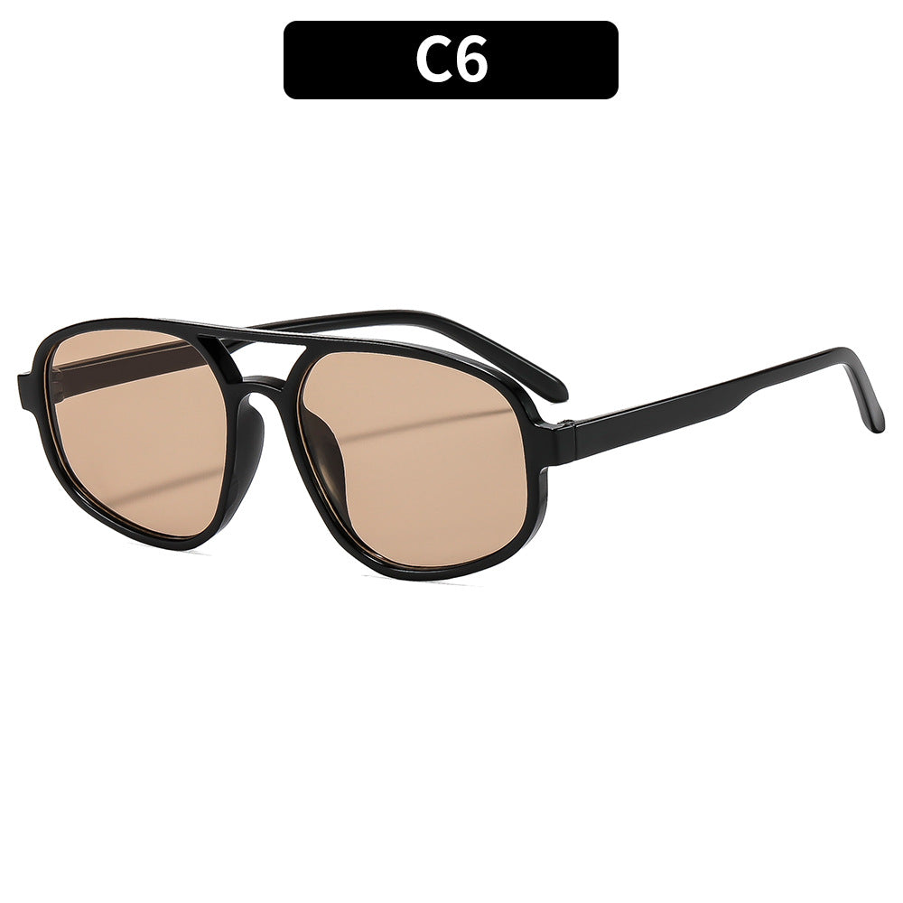 Moderne geometrische übergroße Sonnenbrille