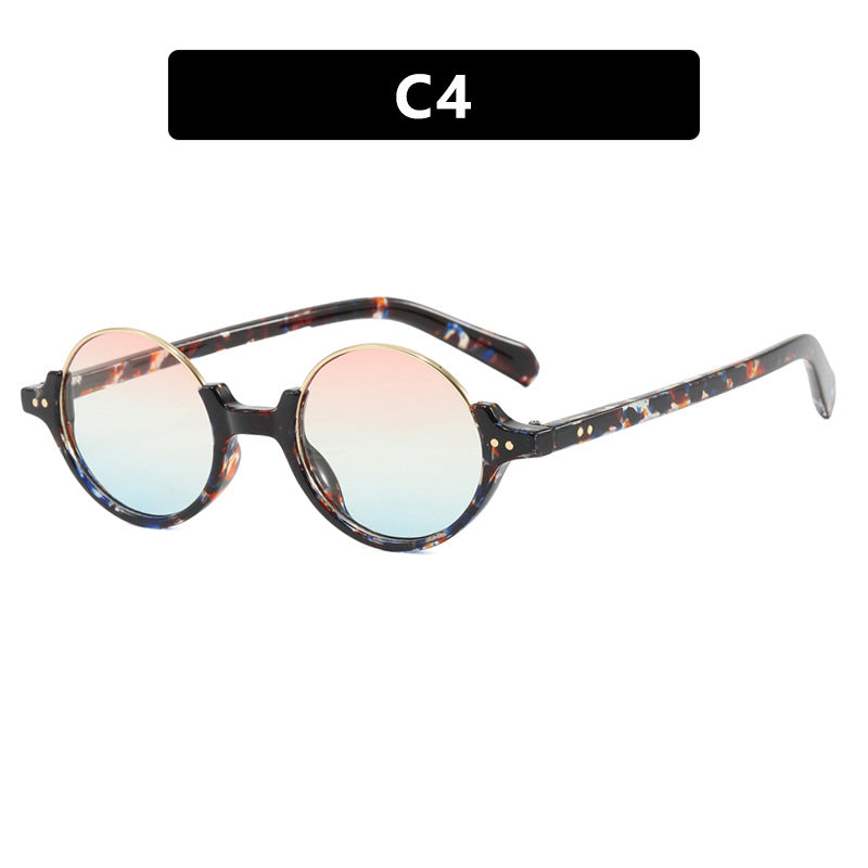 Damen runde Sonnenbrille mit elegantem Kunststoffrahmen Brehn