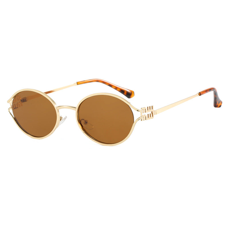 Damen elegante ovale Sonnenbrille Brehn