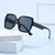 Damen quadratische Sonnenbrille mit einzigartigem, stilvollem Rahmen Brehn