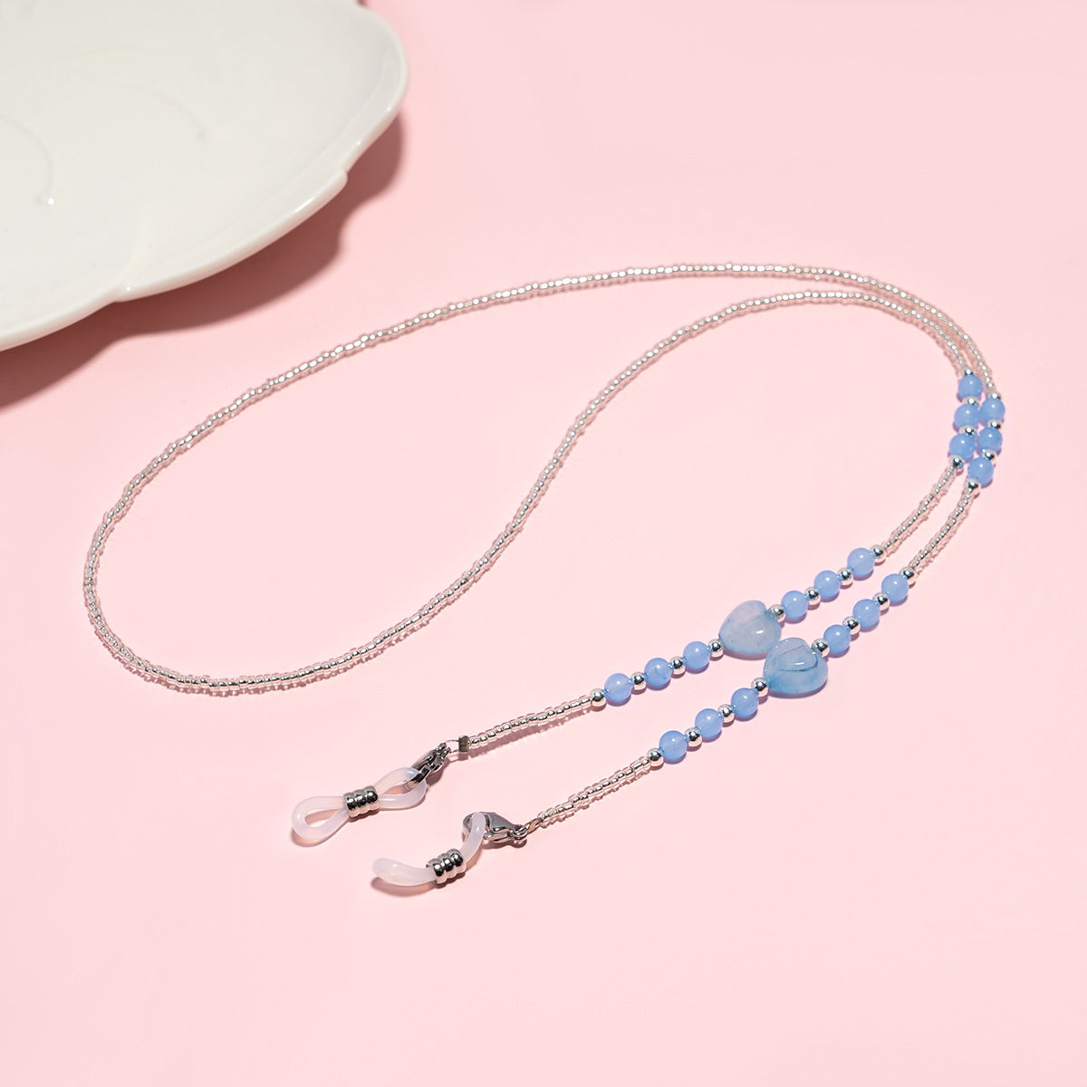 Elegante Perlen Brillen Kette Brehn