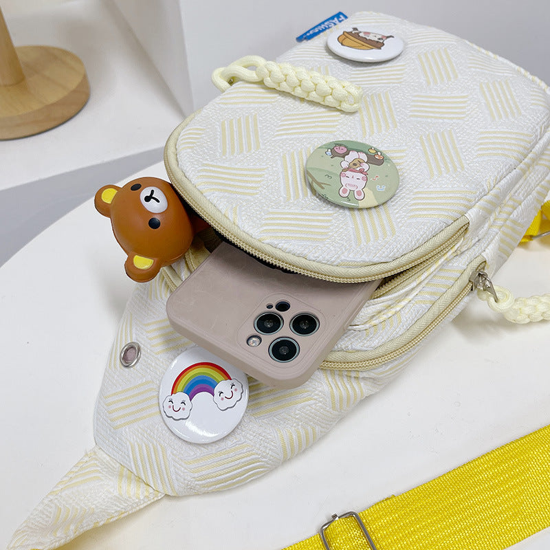 Fun gemusterte Sling Bag Brehn