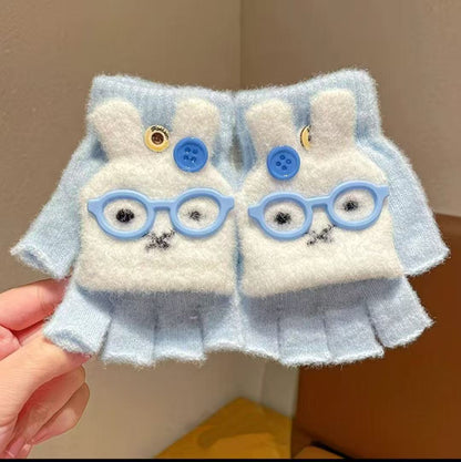 Niedliche Hasen-Themen-Fingerlose Handschuhe Brehn