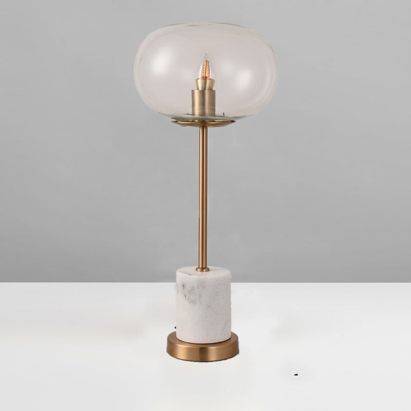 Elegante Glastischlampe