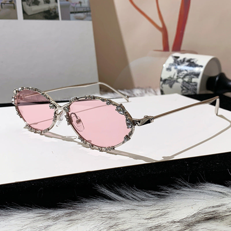 Damen extravagante oversized Sonnenbrille mit futuristischem Design Brehn