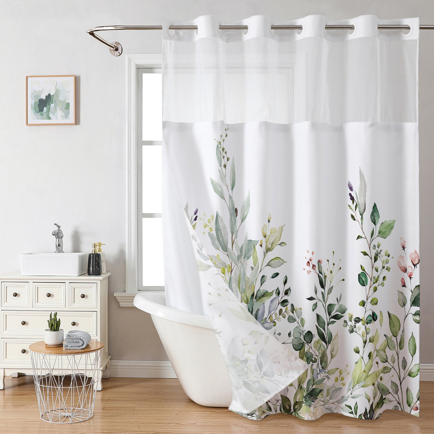 Botanische Blumendusche Vorhang Brehn