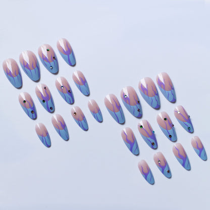Elegantes Abstraktes Nagelkunst Design Kit