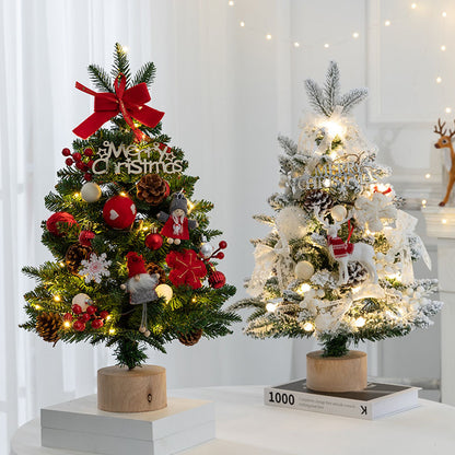 Dekorative Mini-Weihnachtsbaum mit LED-Lichtern