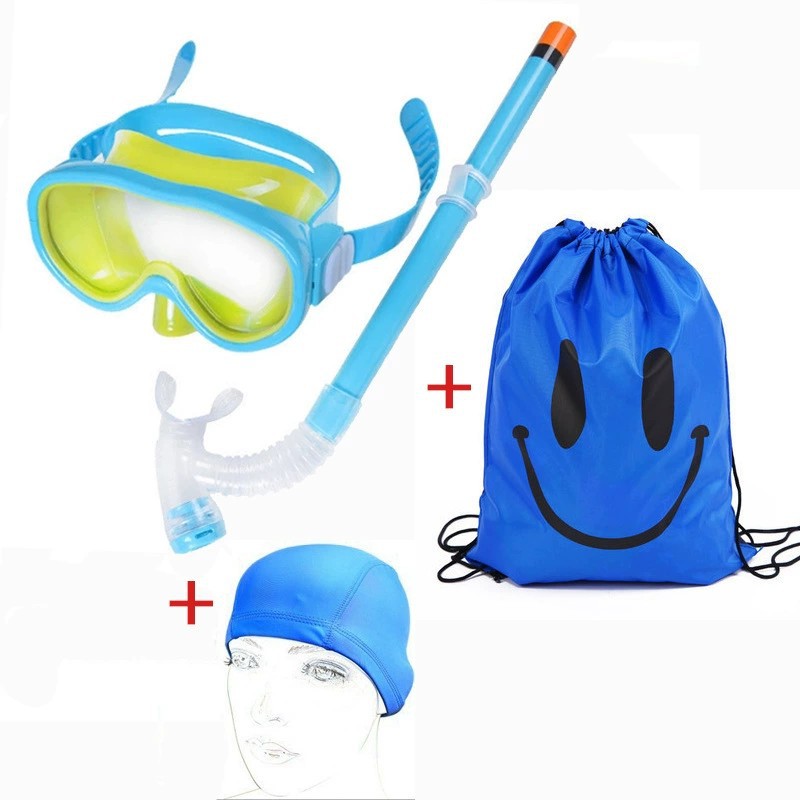 Taucherbrille Set mit Atmungsaktivem Schnorchel und Wasserdichtem Rucksack Brehn