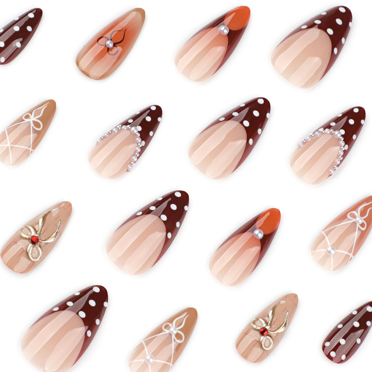 Kunstvolle Stiletto-Nägel im eleganten Design Brehn
