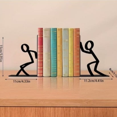 Kreative Metall Bücherstütze Skulptur