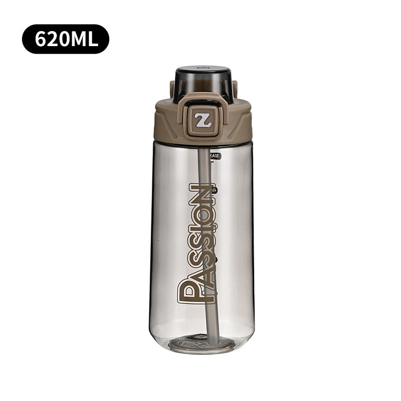 Damen Trinkflasche mit integriertem Messsystem und Flip-Top-Verschluss Brehn