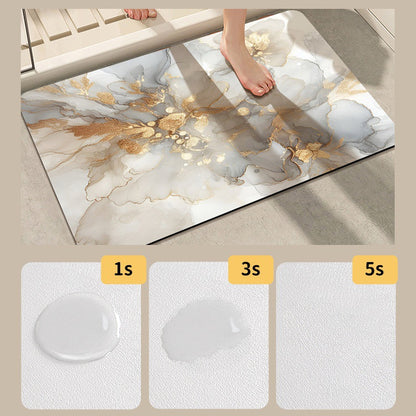 Künstlerischer floral print Badteppich