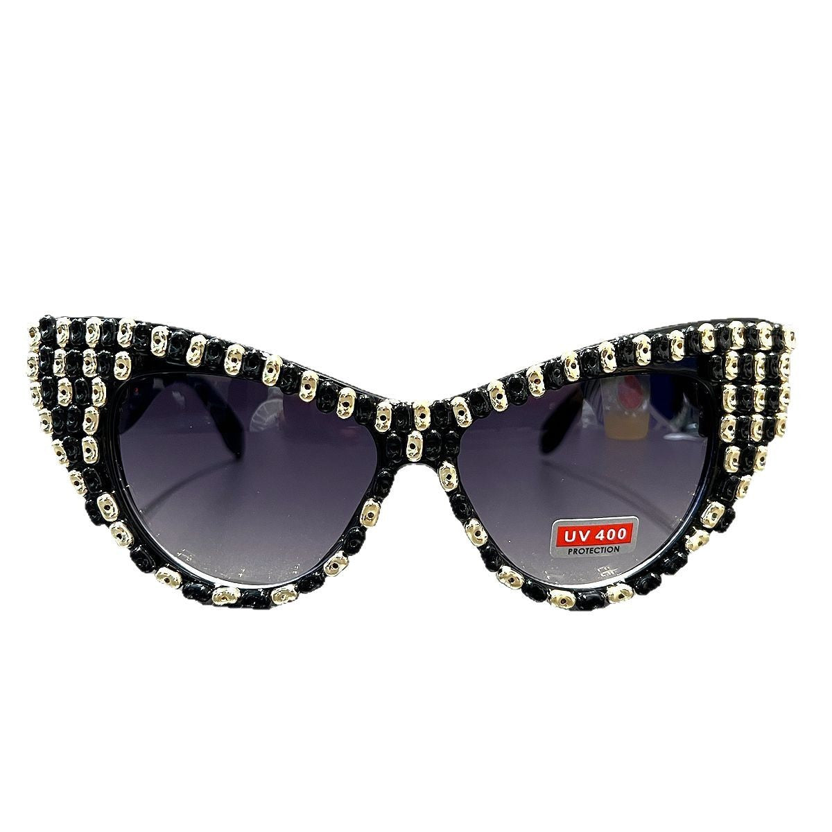 Damen Cat-Eye Sonnenbrille mit farblich akzentuiertem Rahmen Brehn