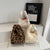 WoPlush Faux Fur Hobo Tasche Brehn
