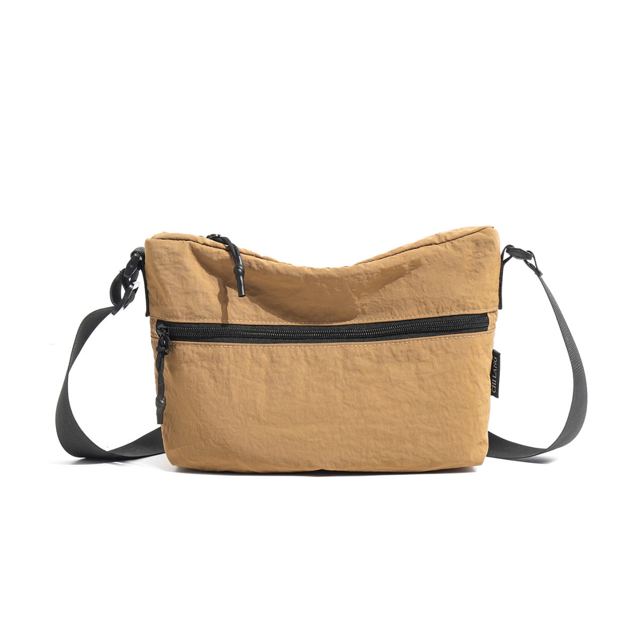 Kompakte Crossbody-Tasche mit mehreren Reißverschlussfächern Brehn