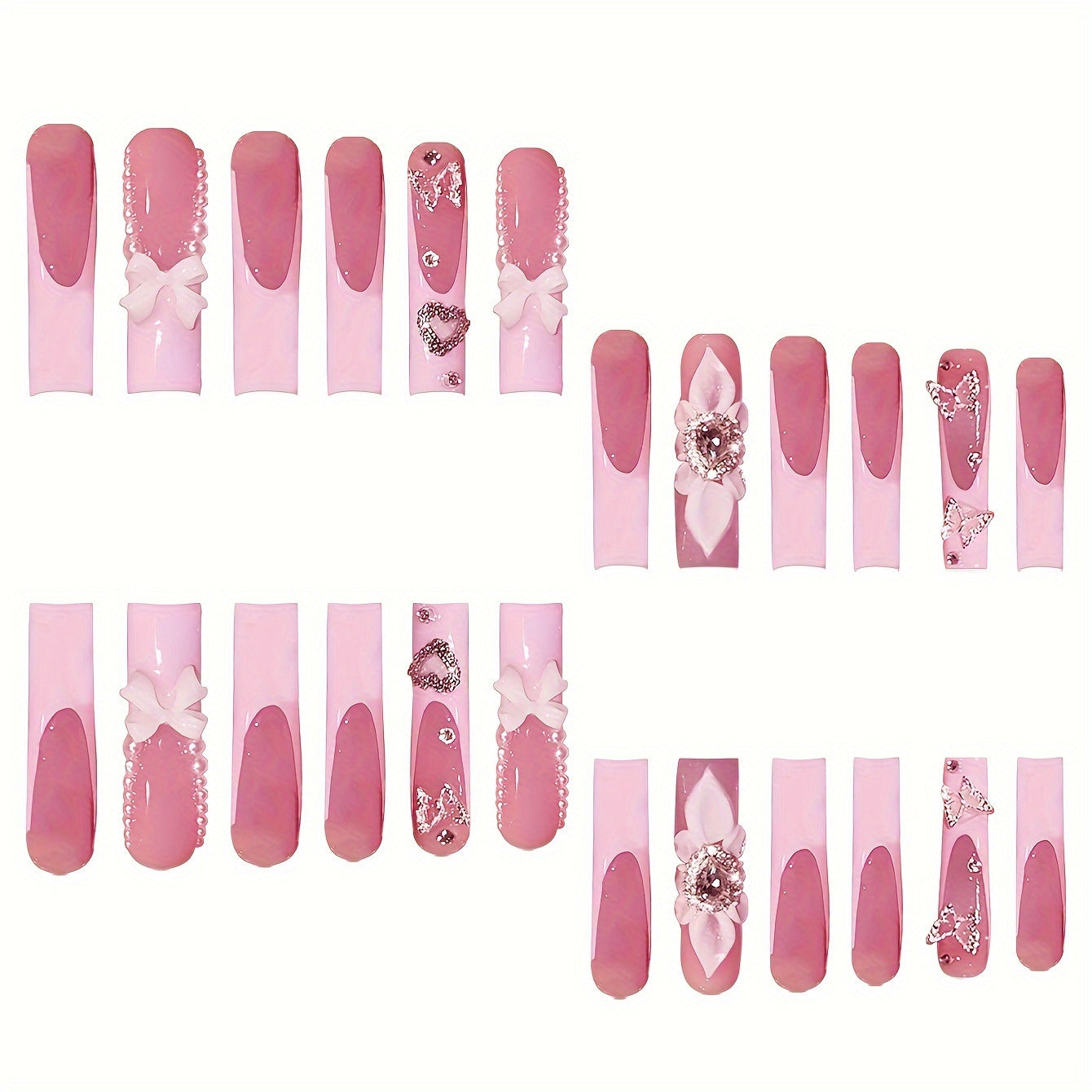 Dekorativer Press-On Nagelset Brehn