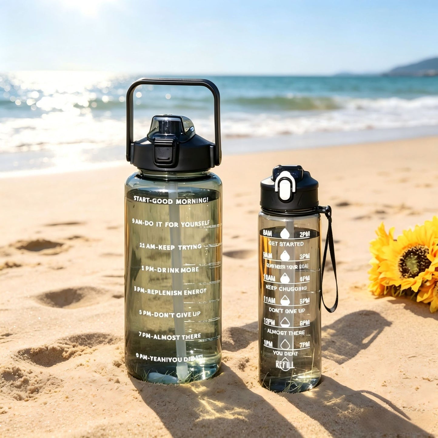 Damen Motivierende Wasserflasche Brehn