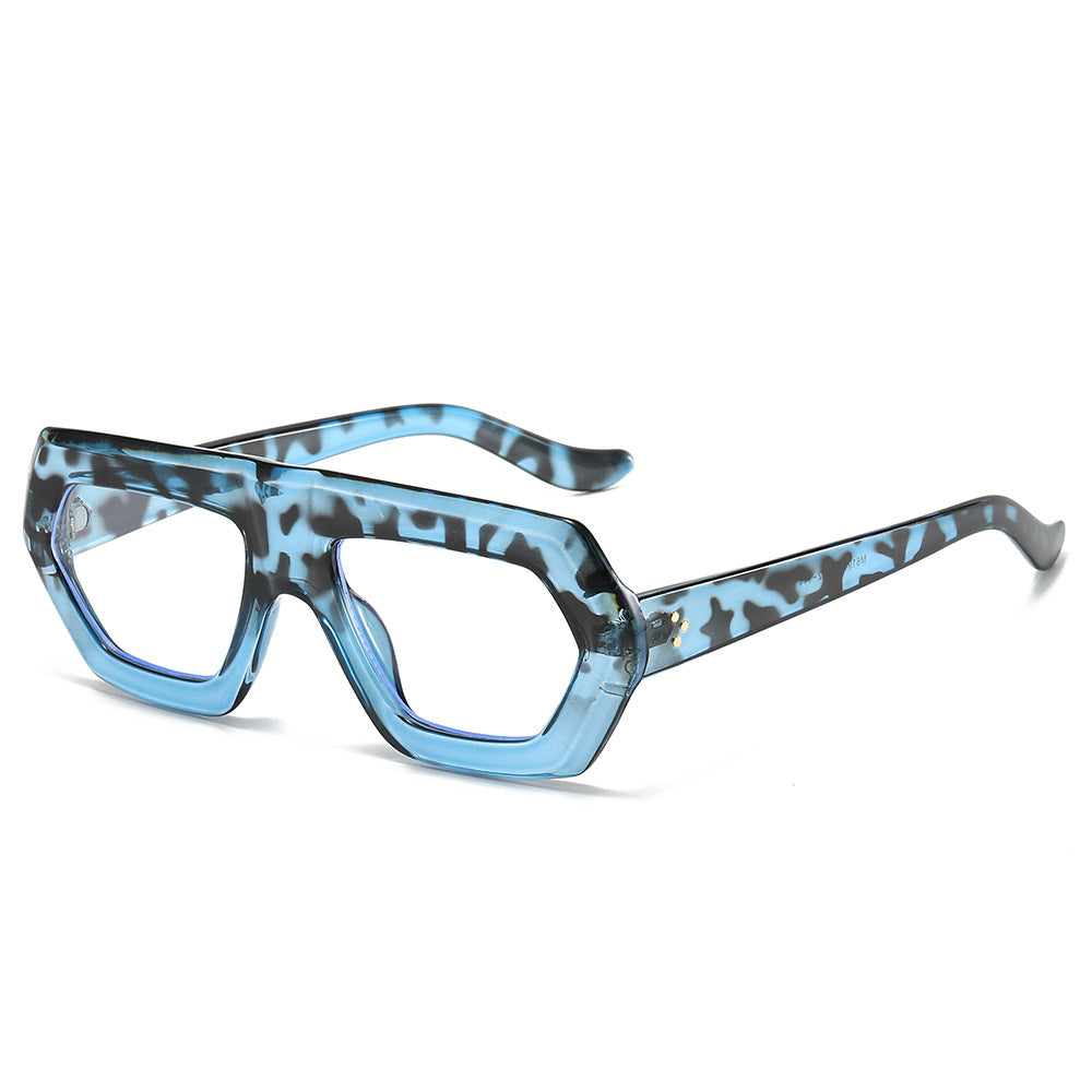 Damen modische optische Brille im extravaganten Hexagon-Design Brehn