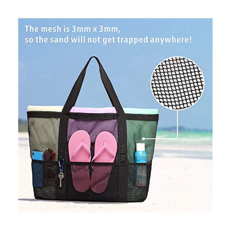 Praktische Strandtasche mit Netzdesign Brehn