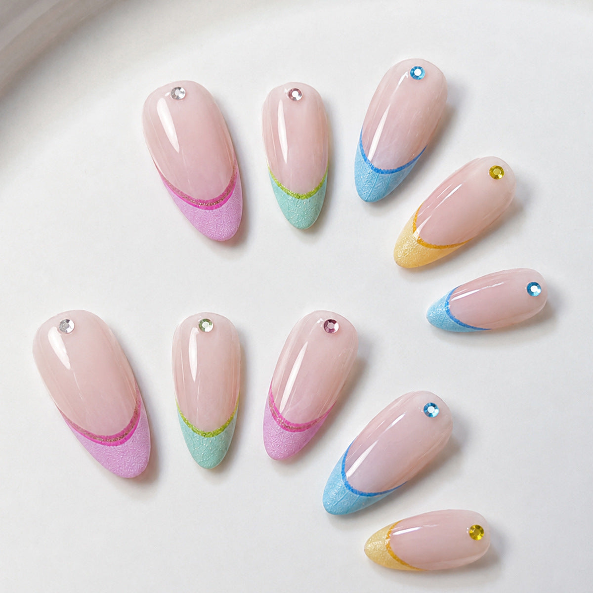 Elegante Französische Spitze Nagelkunst