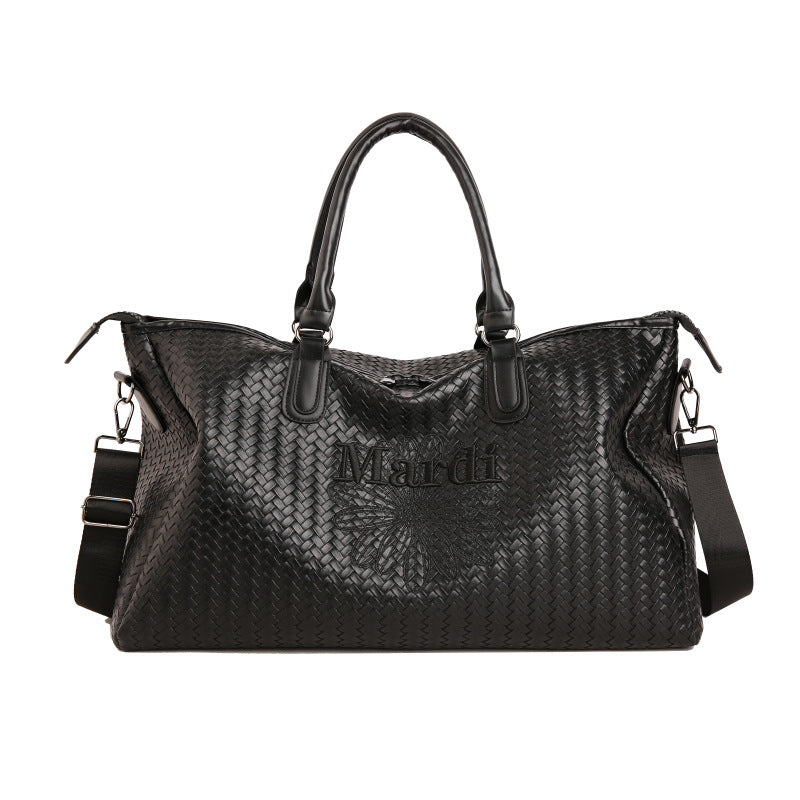 Gewebte Leder Wochenend Reisetasche Brehn