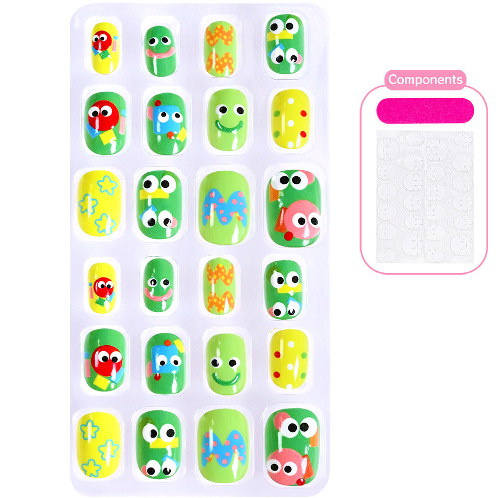 Kreative Cartoon-Themen Press-On Nagelkollektion Brehn