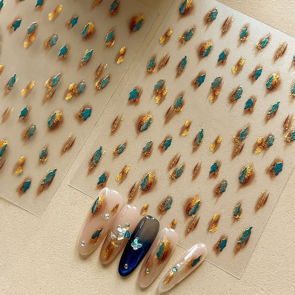 Kreative Nagelkunst Glitzer Transfers