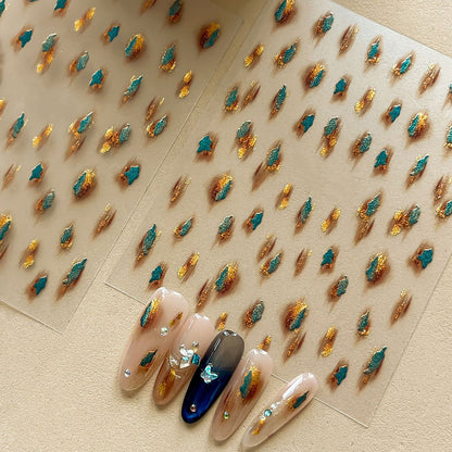 Kreative Nagelkunst Glitzer Transfers