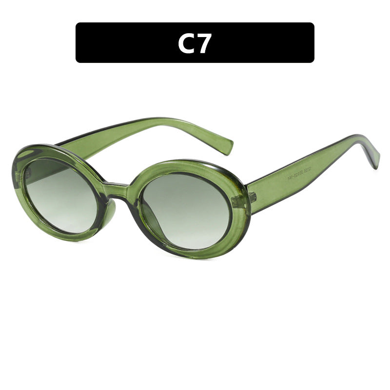 Damen runde Sonnenbrille mit elegantem Kunststoffrahmen und UV-Schutz Brehn