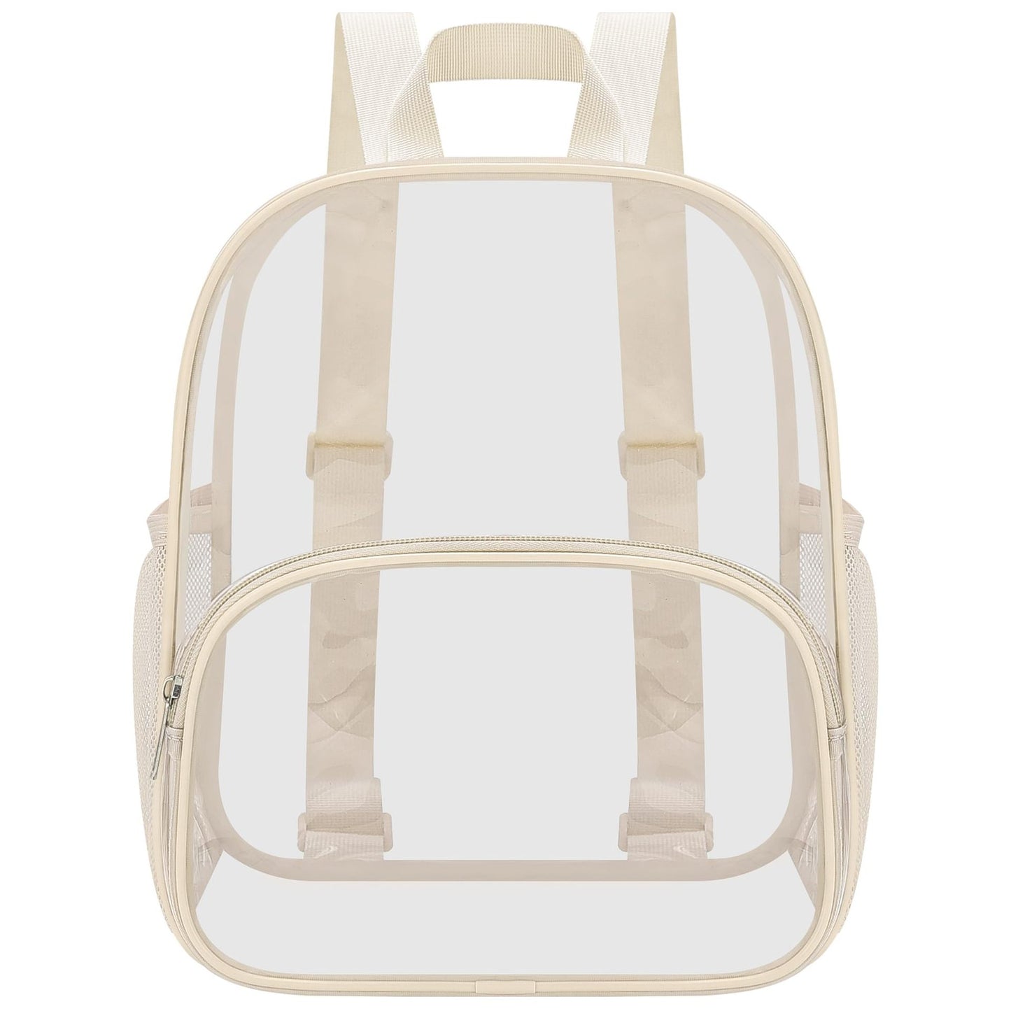 Unisex durchsichtiger Alltagsrucksack mit verstärktem Boden und atmungsaktiven Trägern Brehn