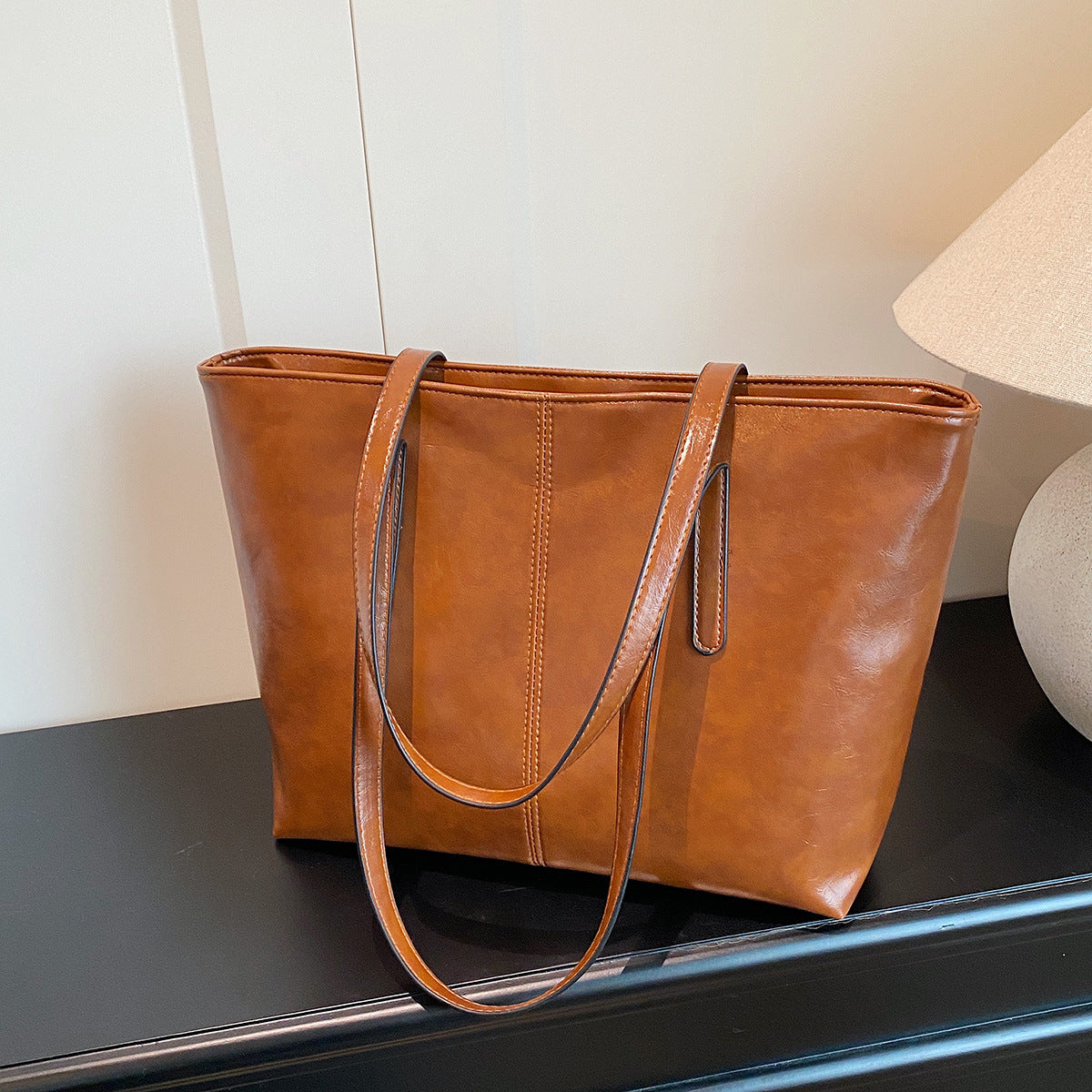 Moderner Leder Tote Bag