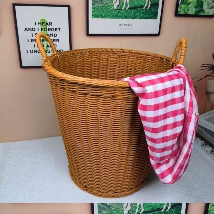 Unisex Robuster Aufbewahrungskorb aus geflochtenem Rattan Brehn