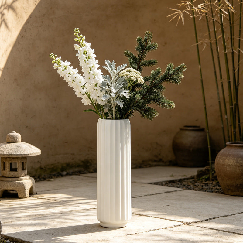 Elegante Fluted Dekorative Bodenvase Brehn