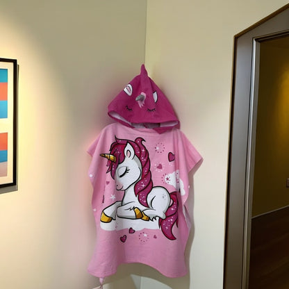 Kinder Haifisch-Design Kapuzenhandtuch Poncho Brehn